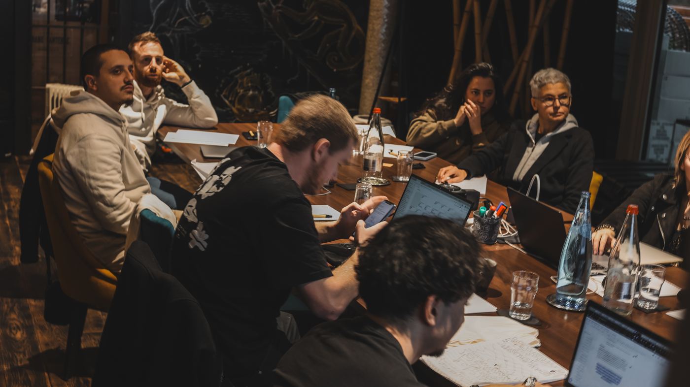 Un séminaire Copy House, en pleine session de brainstorming.